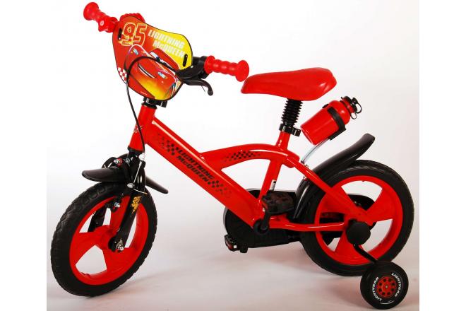 Disney Cars Kinderfiets - Jongens - 12 inch - Rood - Doortrapsysteem