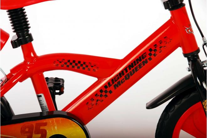 Disney Cars Kinderfiets - Jongens - 12 inch - Rood - Doortrapsysteem