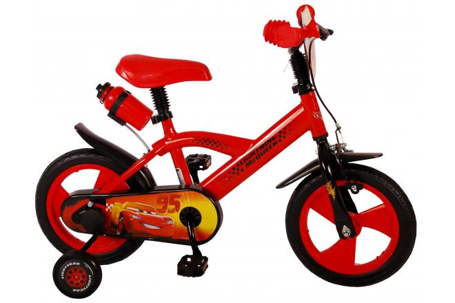 Disney Cars Kinderfiets - Jongens - 12 inch - Rood - Doortrapsysteem