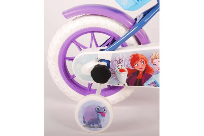 Disney Frozen Kinderfiets - Meiden - 12 inch - Blauw Paars - Doortrapsysteem