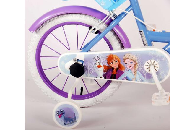 Disney Frozen Kinderfiets - Meisjes - 16 inch - Blauw - Twee Handremmen