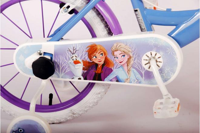 Disney Frozen Kinderfiets - Meisjes - 16 inch - Blauw - Twee Handremmen