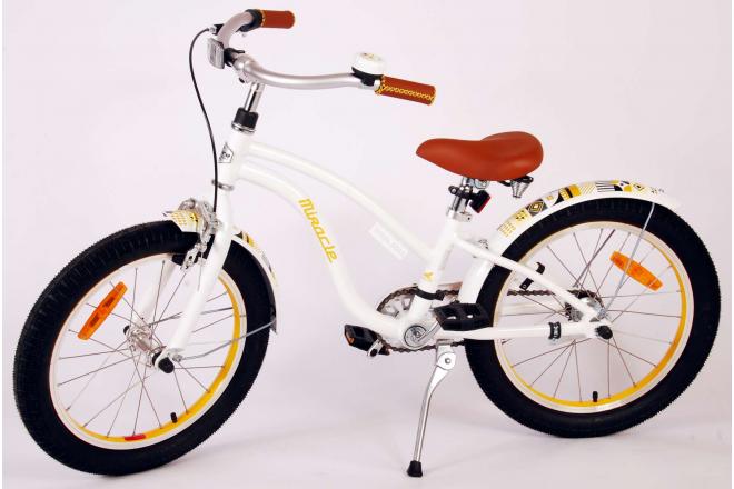 Volare Miracle Cruiser Kinderfiets - Meisjes - 18 inch - Wit - Prime Collection