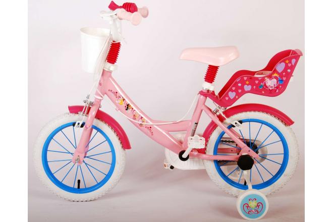 Disney Princess Kinderfiets - Meisjes - 14 inch - Roze - Twee Handremmen