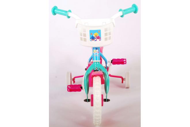 Ocean Kinderfiets - Unisex - 10 inch - Roze Blauw - Doortrapper