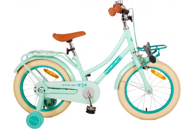 Volare Excellent Kinderfiets - Meisjes - 16 inch - Groen - 95% afgemonteerd