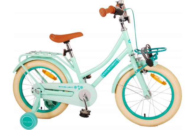 Volare Excellent Kinderfiets - Meisjes - 16 inch - Groen - 95% afgemonteerd