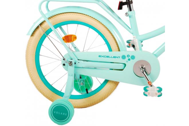 Volare Excellent Kinderfiets - Meisjes - 18 inch - Groen - 95% afgemonteerd