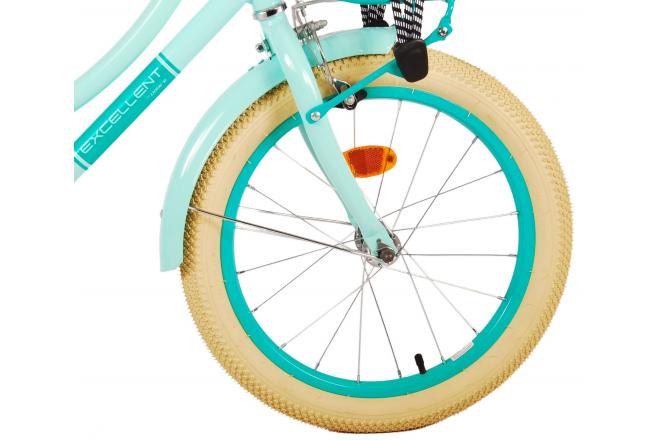 Volare Excellent Kinderfiets - Meisjes - 18 inch - Groen - 95% afgemonteerd