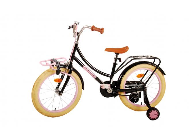 Volare Excellent Kinderfiets - Meisjes -18 inch - Zwart - 95% afgemonteerd