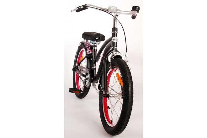 Volare Miracle Cruiser Kinderfiets - Meisjes - 18 inch - Mat Zwart - Prime Collection