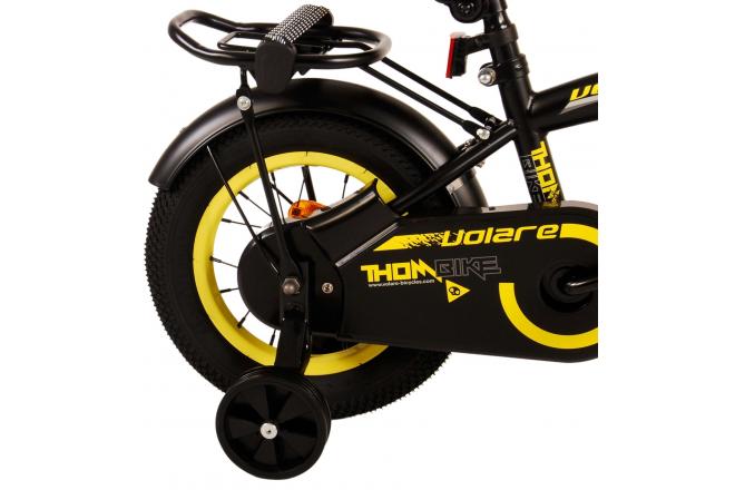 Volare Thombike Kinderfiets - Jongens - 12 inch - Zwart Geel