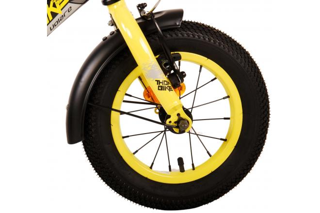 Volare Thombike Kinderfiets - Jongens - 12 inch - Zwart Geel