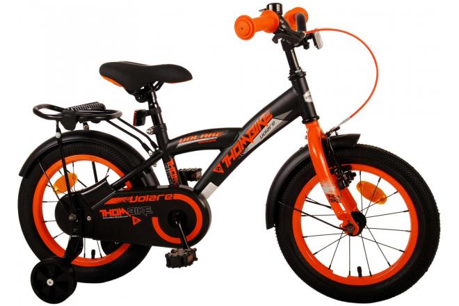 Volare Thombike Kinderfiets - Jongens - 14 inch - Zwart Oranje