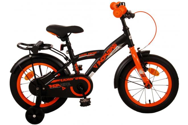 Volare Thombike Kinderfiets - Jongens - 14 inch - Zwart Oranje