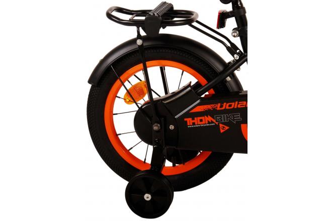 Volare Thombike Kinderfiets - Jongens - 14 inch - Zwart Oranje