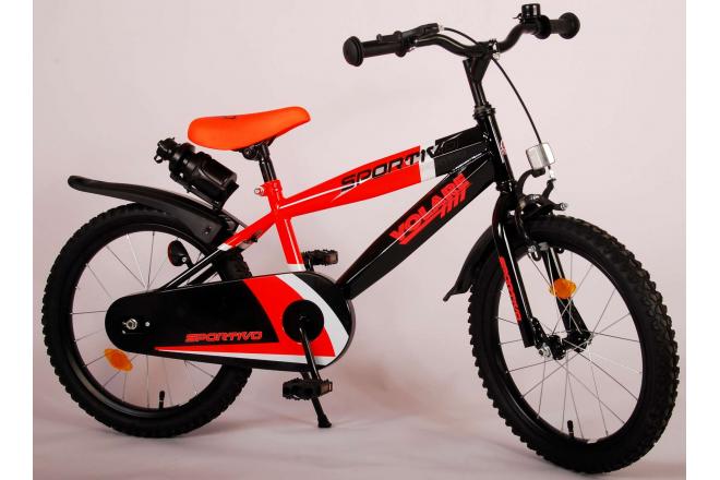 Volare Sportivo Kinderfiets - Jongens - 18 inch - Neon Oranje Zwart