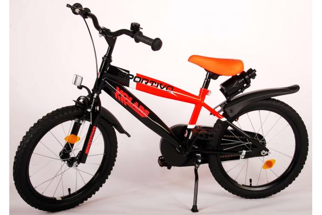 Volare Sportivo Kinderfiets - Jongens - 18 inch - Neon Oranje Zwart