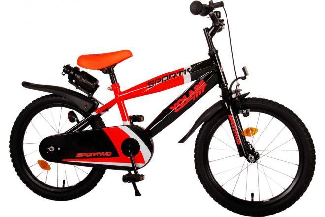 Volare Sportivo Kinderfiets - Jongens - 18 inch - Neon Oranje Zwart