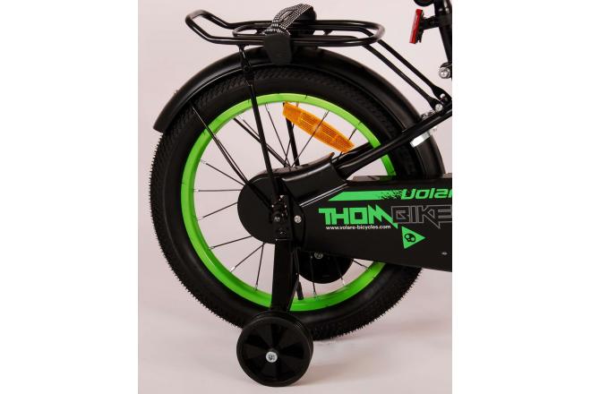 Volare Thombike Kinderfiets - Jongens - 16 inch - Zwart Groen