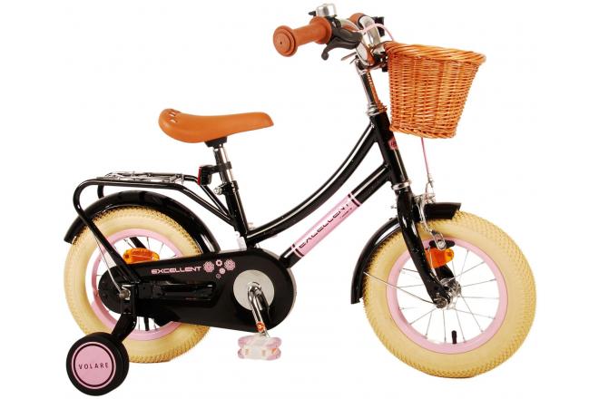 Volare Excellent Kinderfiets - Meisjes - 12 inch - Zwart