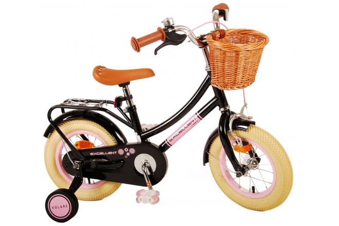 Volare Excellent Kinderfiets - Meisjes - 12 inch - Zwart