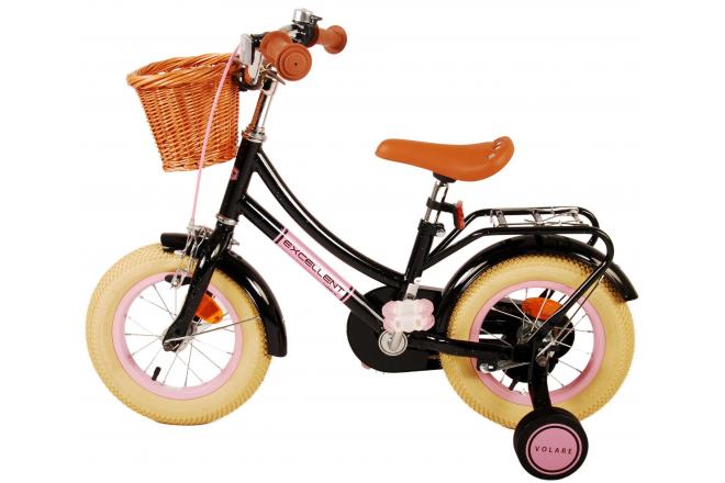 Volare Excellent Kinderfiets - Meisjes - 12 inch - Zwart