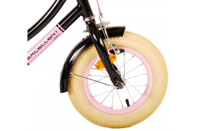 Volare Excellent Kinderfiets - Meisjes - 12 inch - Zwart