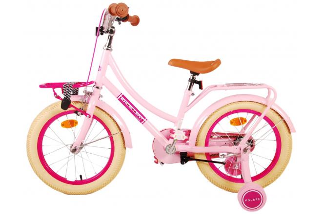 Volare Excellent Kinderfiets - Meisjes - 16 inch - Roze - 95% afgemonteerd