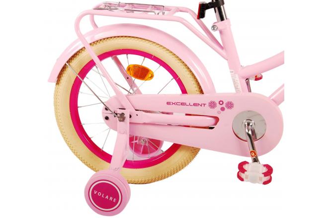 Volare Excellent Kinderfiets - Meisjes - 16 inch - Roze - 95% afgemonteerd