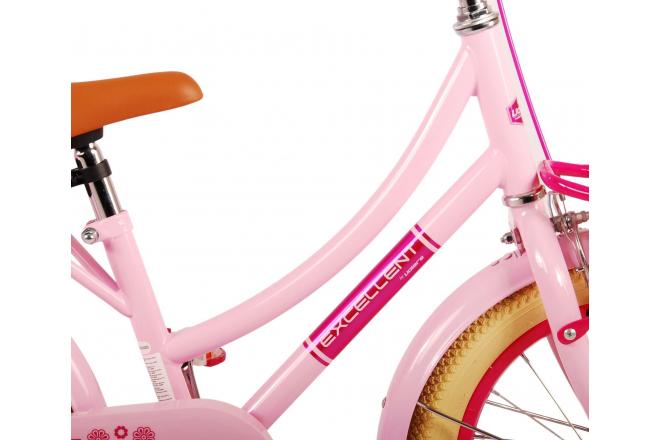 Volare Excellent Kinderfiets - Meisjes - 16 inch - Roze - 95% afgemonteerd