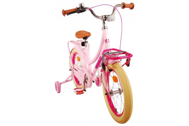 Volare Excellent Kinderfiets - Meisjes - 16 inch - Roze - 95% afgemonteerd