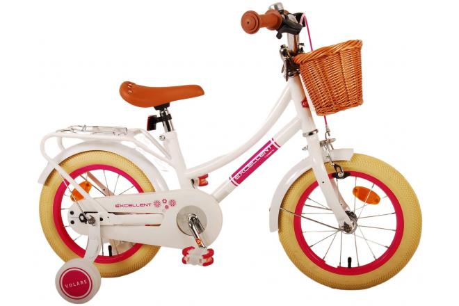 Volare Excellent Kinderfiets - Meisjes - 14 inch - Wit