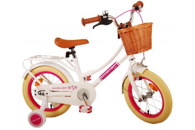 Volare Excellent Kinderfiets - Meisjes - 14 inch - Wit