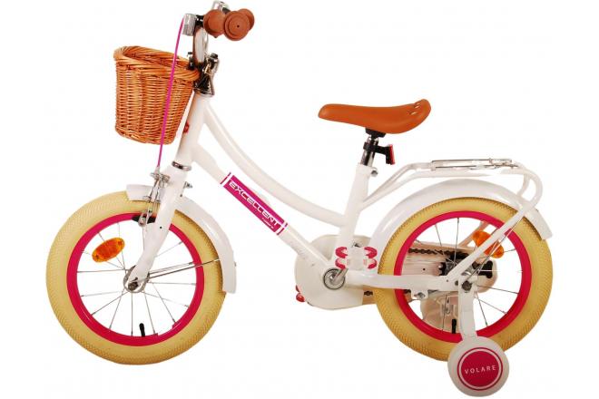 Volare Excellent Kinderfiets - Meisjes - 14 inch - Wit