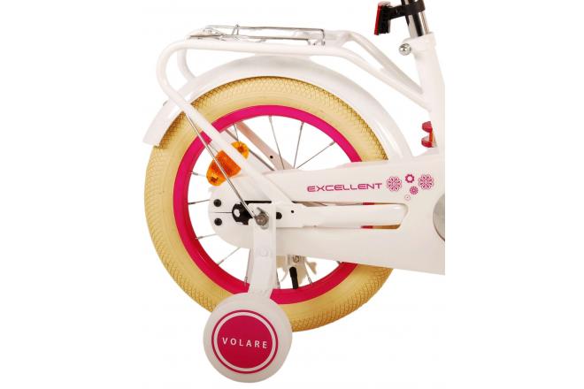 Volare Excellent Kinderfiets - Meisjes - 14 inch - Wit