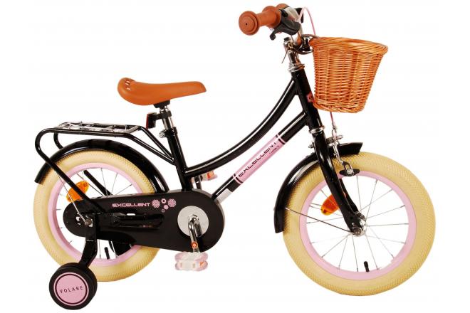 Volare Excellent Kinderfiets - Meisjes - 14 inch - Zwart