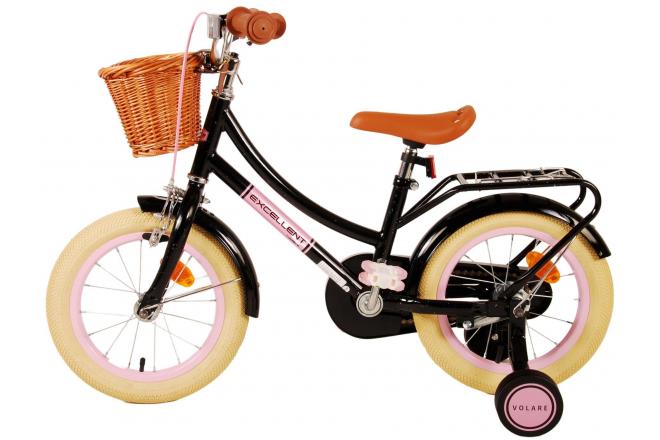 Volare Excellent Kinderfiets - Meisjes - 14 inch - Zwart