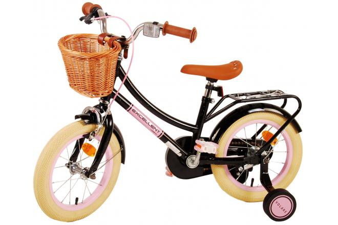 Volare Excellent Kinderfiets - Meisjes - 14 inch - Zwart