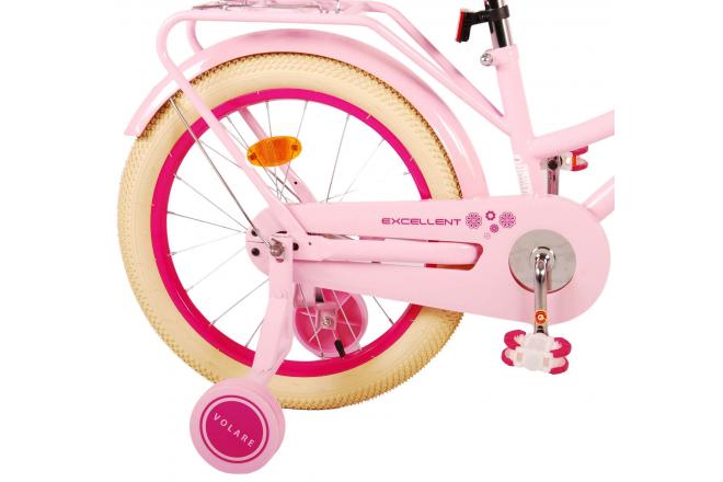 Volare Excellent Kinderfiets - Meisjes -18 inch - Roze - 95% afgemonteerd