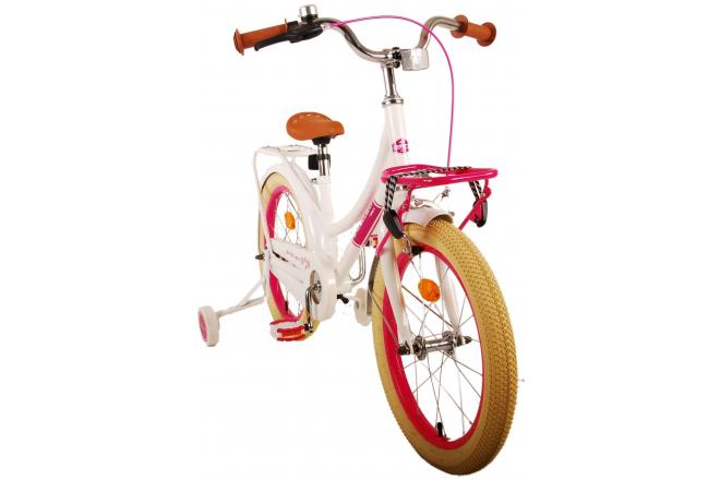 Volare Excellent Kinderfiets - Meisjes - 18 inch - Wit - 95% afgemonteerd