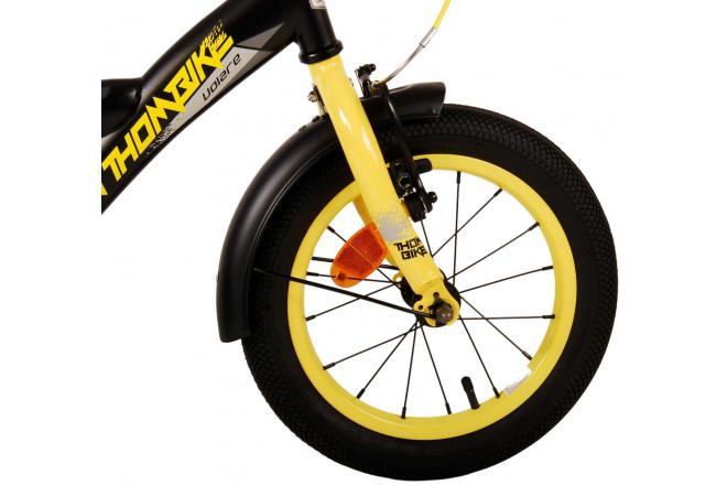 Volare Thombike Kinderfiets - Jongens - 14 inch - Zwart Geel