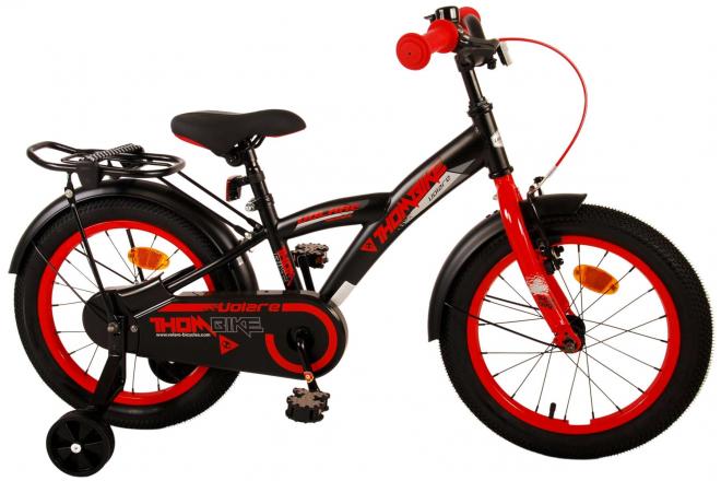 Volare Thombike Kinderfiets - Jongens - 16 inch - Zwart Rood