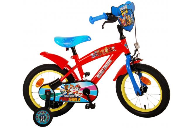 Paw Patrol Kinderfiets - Jongens - 14 inch - Rood/Blauw