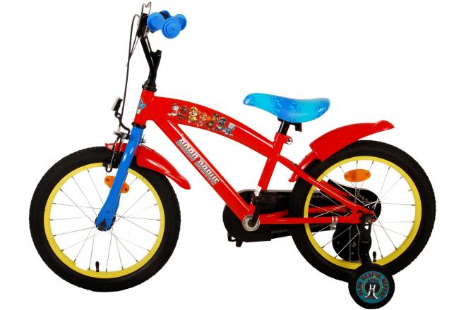 Paw Patrol Kinderfiets - Jongens - 16 inch - Rood Blauw