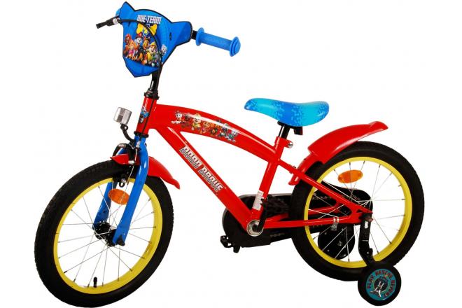 Paw Patrol Kinderfiets - Jongens - 16 inch - Rood Blauw