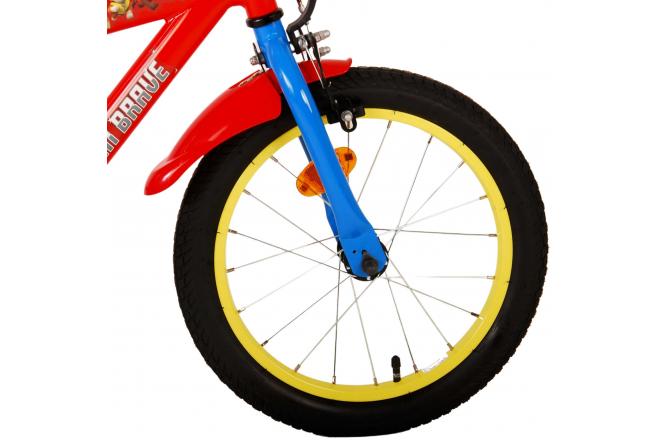 Paw Patrol Kinderfiets - Jongens - 16 inch - Rood Blauw