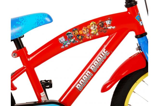 Paw Patrol Kinderfiets - Jongens - 16 inch - Rood Blauw