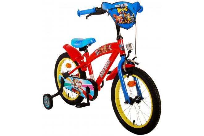 Paw Patrol Kinderfiets - Jongens - 16 inch - Rood Blauw