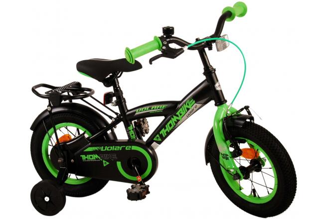 Volare Thombike Kinderfiets - Jongens - 12 inch - Zwart Groen